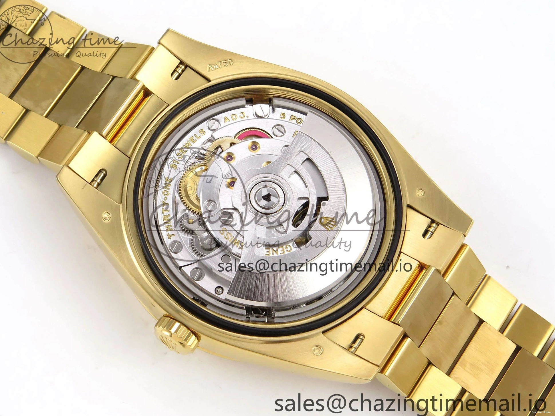 0508 Tailored Day Date 40 YG 228238 THBF 1:1 Best Edition YG Dial on President Bracelet VR3255 (Gain Weight) 952